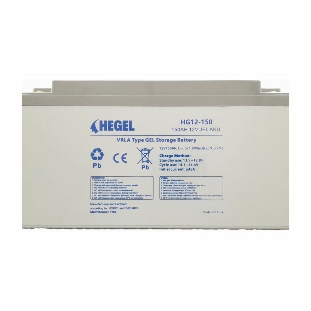 Hegel 150 Ah  12V Jel Akü