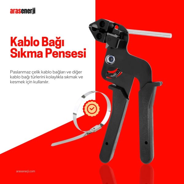 Çelik Kablo Bağı Sıkma Pensesi (4.6~12mm)